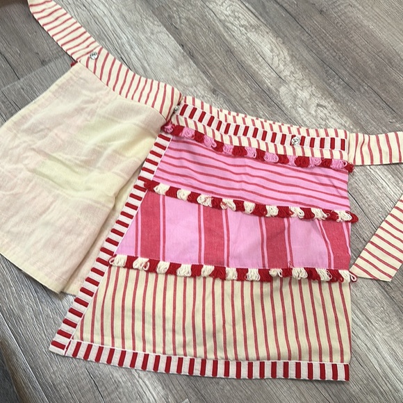 Dodo Bar or tasseled striped cotton skirt Size M beautiful detail asymmetrical - Picture 13 of 16